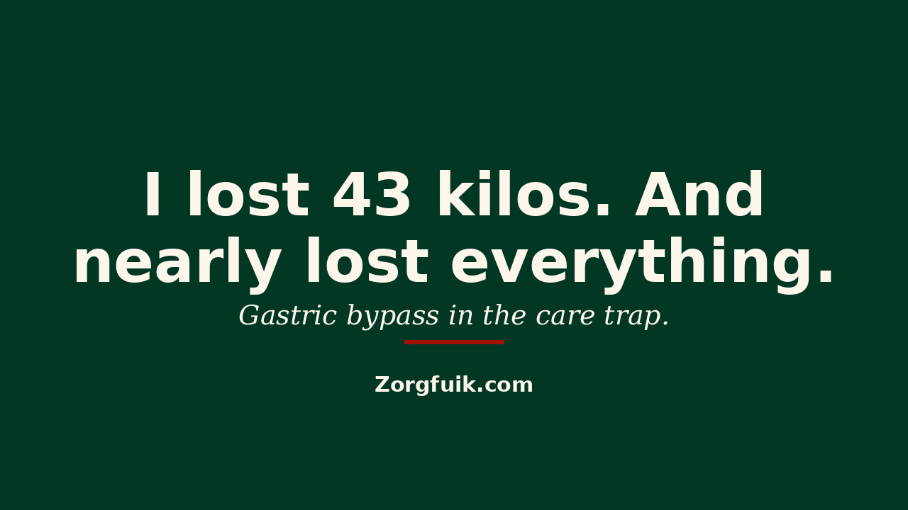 Perdí 43 kilos. Y casi lo perdí todo. Bypass gástrico en la trampa asistencial.